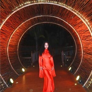 ASOS Orange Maxi Dress